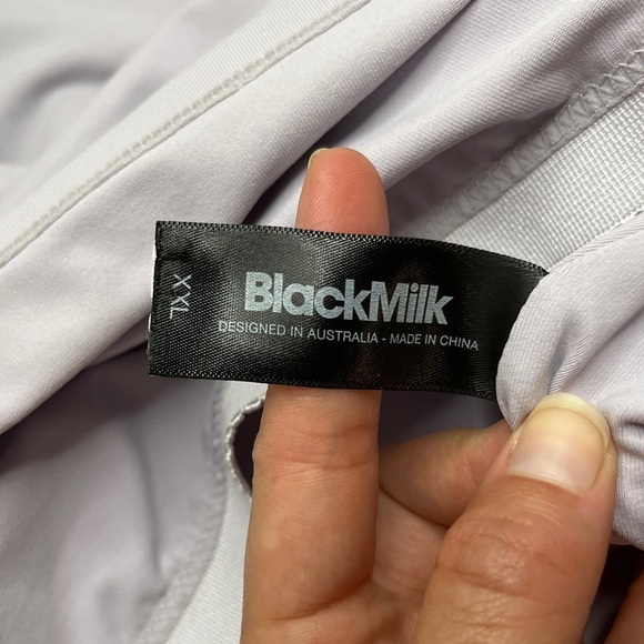 Blackmilk | Matte Black Short Sleeve Crop Top | Lavender Sz XXL - Picture 9 of 11